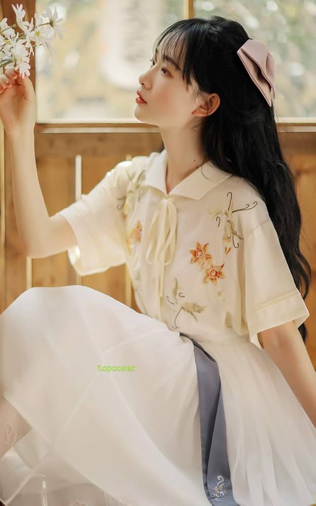 Amazon | 【topcoser】漢服 レディース日常 普段着 中華服 中国